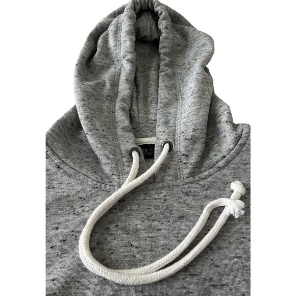 COTTON:ON HOODIE SWEATSHIRT, WOMENS, EX SMALL, GREY W/NAVY SPECKLES, HANDWARMER - Picture 6 of 11